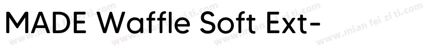MADE Waffle Soft Ext字体转换
